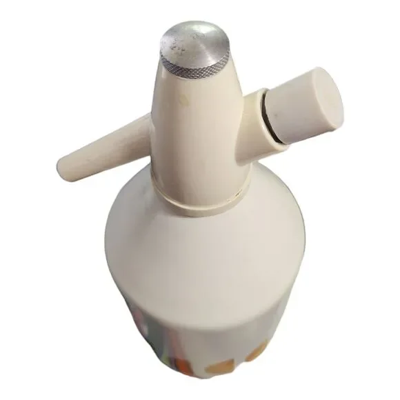 Vintage Syphon Seltzer Bottle Mr Fizz One Liter Soda 1L BOC BAR‎ Made In England - Picture 6 of 9